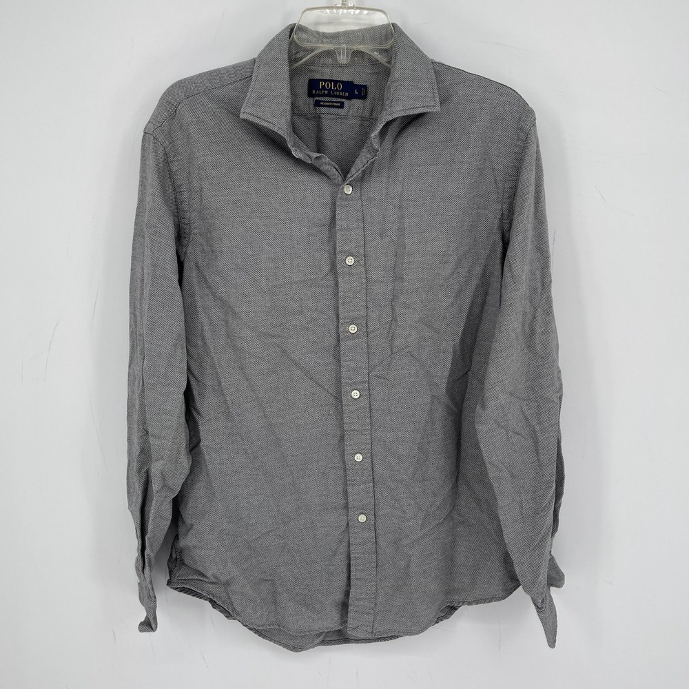 Polo by Ralph Lauren Gray Long-Sleeve Button-Down Shirt